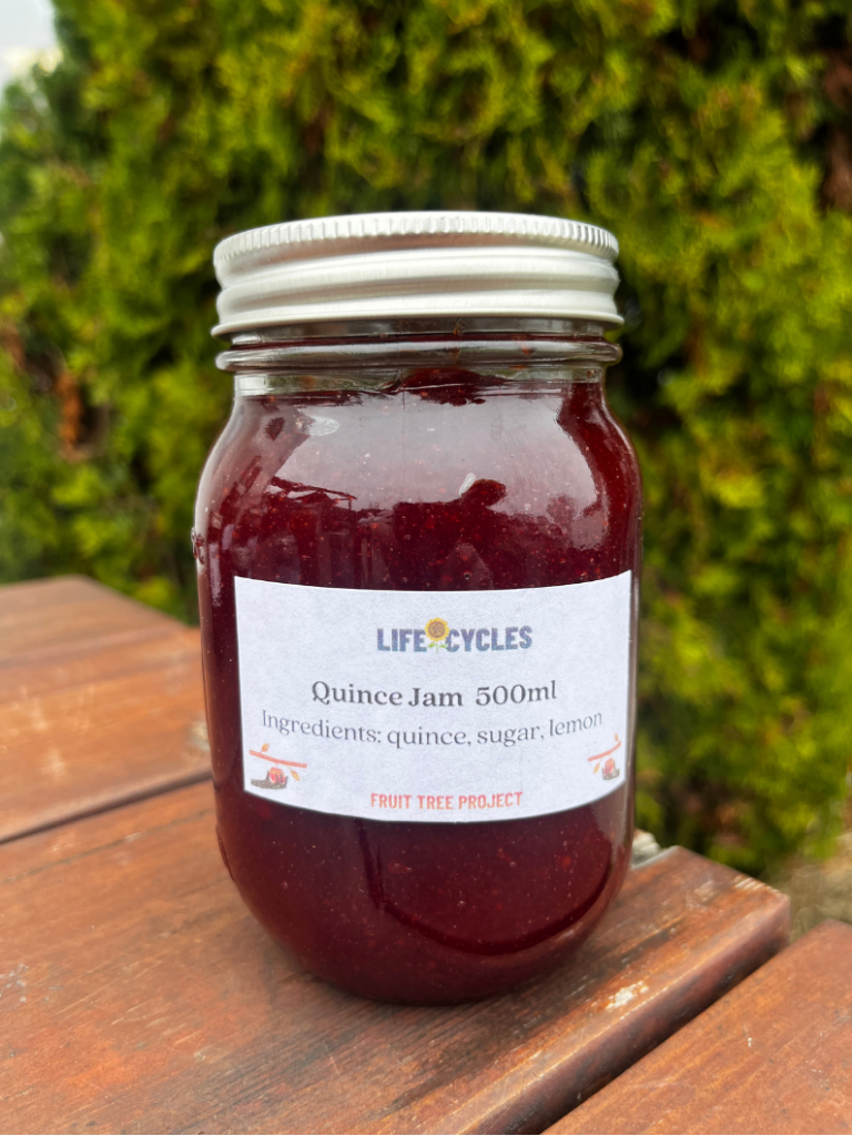 Image of a a Jar of Quince Jam made by Lifecycles